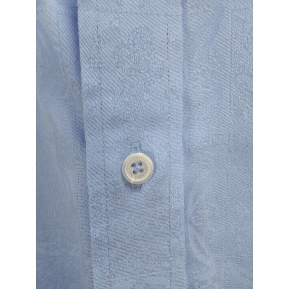Robert Graham Blue Pattern Button Front Party Shi… - image 3